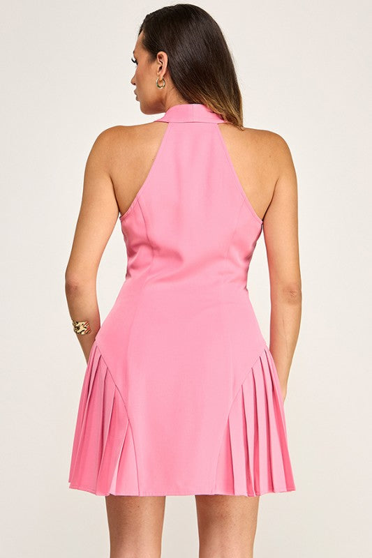 Blush Pink Mini Dress